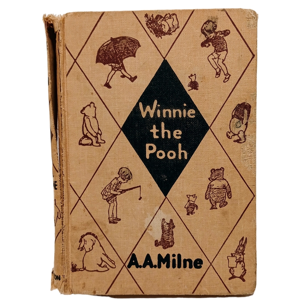 Rare Vintage WINNIE THE POOH Children's Book by A.A. Milne 1950